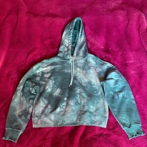 PAIGE Blue Tie-Dye Hoodie